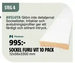 Bauhaus SOCKEL FURU VIT 10 PACK erbjuda