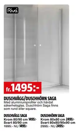 Bauhaus DUSCHVÄGG/DUSCHHÖRN SAGA erbjuda