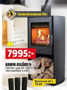 Bauhaus KAMIN ASGÅRD 9 erbjuda
