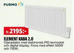 Bauhaus ELEMENT KABA 2.0 erbjuda
