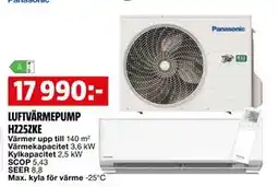 Bauhaus LUFTVÄRMEPUMP HZ25ZKE erbjuda