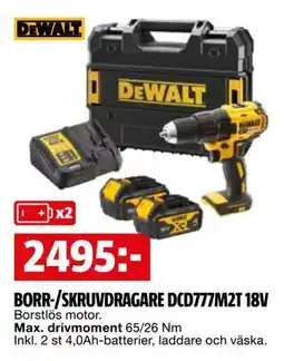 Bauhaus BORR-/SKRUVDRAGARE DCD777M2T 18V erbjuda