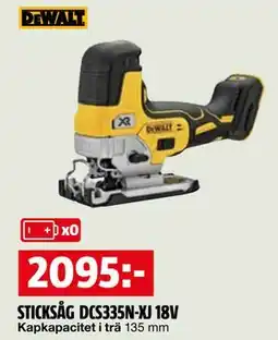 Bauhaus STICKSÅG DCS335N-XJ 18V erbjuda