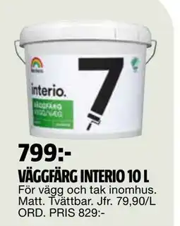 Bauhaus VÄGGFÄRG INTERIO 10 L erbjuda