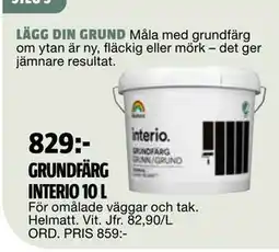 Bauhaus GRUNDFÄRG INTERIO 10 L erbjuda