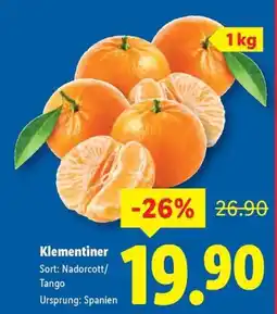 Lidl Klementiner erbjuda