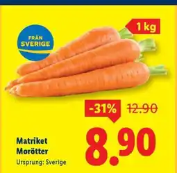 Lidl Matriket Morötter erbjuda