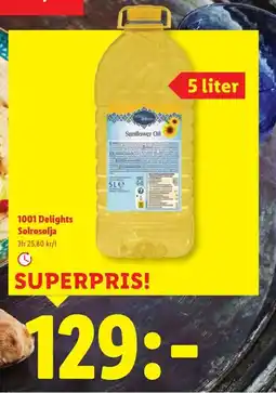 Lidl 1001 Delights Solrosolja erbjuda