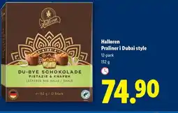 Lidl Halloren Praliner i Dubai style erbjuda