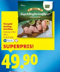 Lidl Flevogold Kyckling- bröstfiléer erbjuda