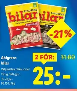 Lidl Ahlgrens bilar erbjuda
