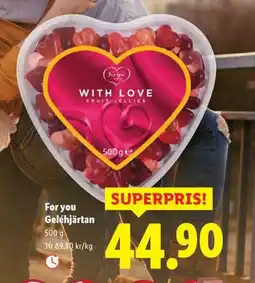 Lidl For you Geléhjärtan erbjuda