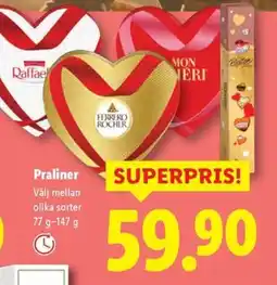Lidl Praliner erbjuda