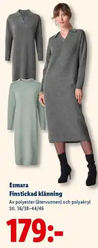 Lidl Esmara Finstickad klänning erbjuda