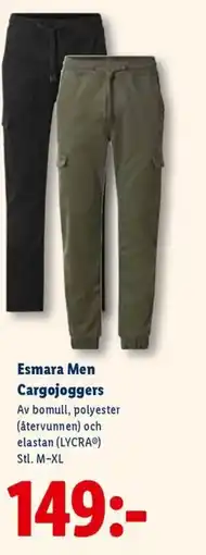 Lidl Esmara Men Cargojoggers erbjuda