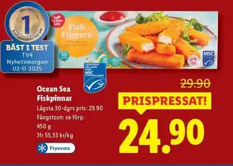 Lidl Ocean Sea Fiskpinnar erbjuda