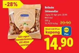 Lidl Belbake Sötmandlar erbjuda