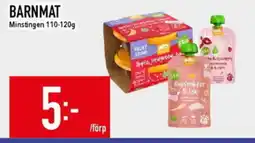 Matdax Minstingen Barnmat erbjuda