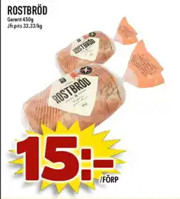 Matdax Garant Rostbröd erbjuda