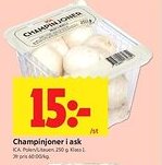 ICA Kvantum ICA Champinjoner i ask erbjuda