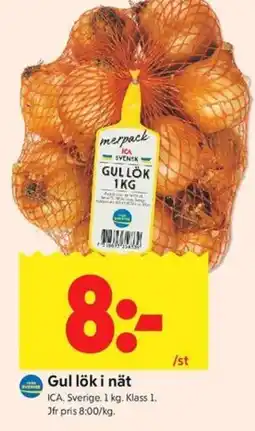 ICA Kvantum ICA Gul löki nät erbjuda