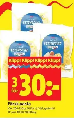 ICA Kvantum ICA Färsk pasta erbjuda