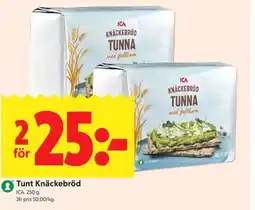 ICA Kvantum ICA Tunt Knäckebröd erbjuda