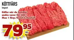 Prisma Mat Köttfärs erbjuda