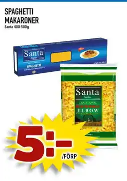 Prisma Mat Santa Spaghetti makaroner erbjuda