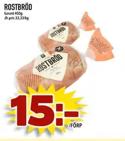 Prisma Mat Garant Rostbröd erbjuda