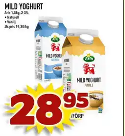 Prisma Mat Arla Mild yoghurt erbjuda