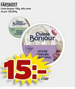 Prisma Mat Crème Bonjour Färskost erbjuda