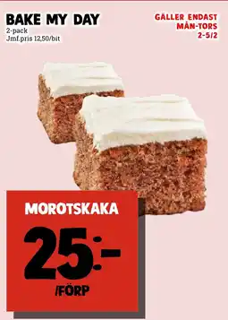 MatArket Bake My Day Morotskaka erbjuda