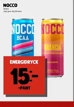 MatArket NOCCO Energidryck erbjuda