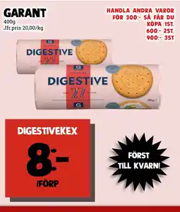MatArket GARANT Digestivekex erbjuda