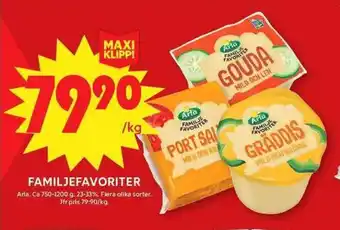 ICA Maxi ARLA Familjefavoriter erbjuda