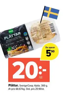 Coop Extra Plättar erbjuda