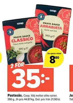 Coop Extra Pastasås erbjuda