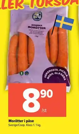 Coop Extra Morötter i påse erbjuda