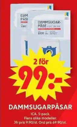 ICA Maxi ICA Dammsugarpåsar erbjuda