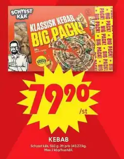 ICA Maxi SCHYSST KÄK Kebab erbjuda