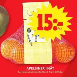 ICA Maxi ICA Apelsiner i nät erbjuda