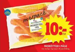 ICA Maxi ICA Morötter i påse erbjuda