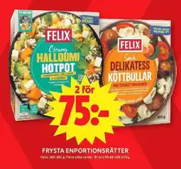 ICA Maxi FELIX Frysta enportionsrätter erbjuda