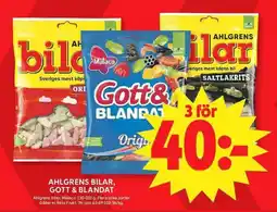 ICA Maxi Ahlgrens bilar gott & blandat erbjuda