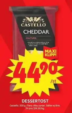 ICA Maxi CASTELLO Dessertost erbjuda