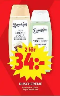 ICA Maxi BARNÄNGEN Duschcreme erbjuda