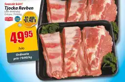Extra Mjällby Stormarknad Tjocka revben erbjuda