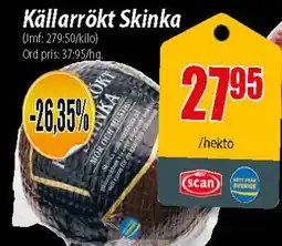 Extra Mjällby Stormarknad Källarrökt skinka erbjuda