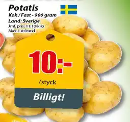 Extra Mjällby Stormarknad Potatis erbjuda